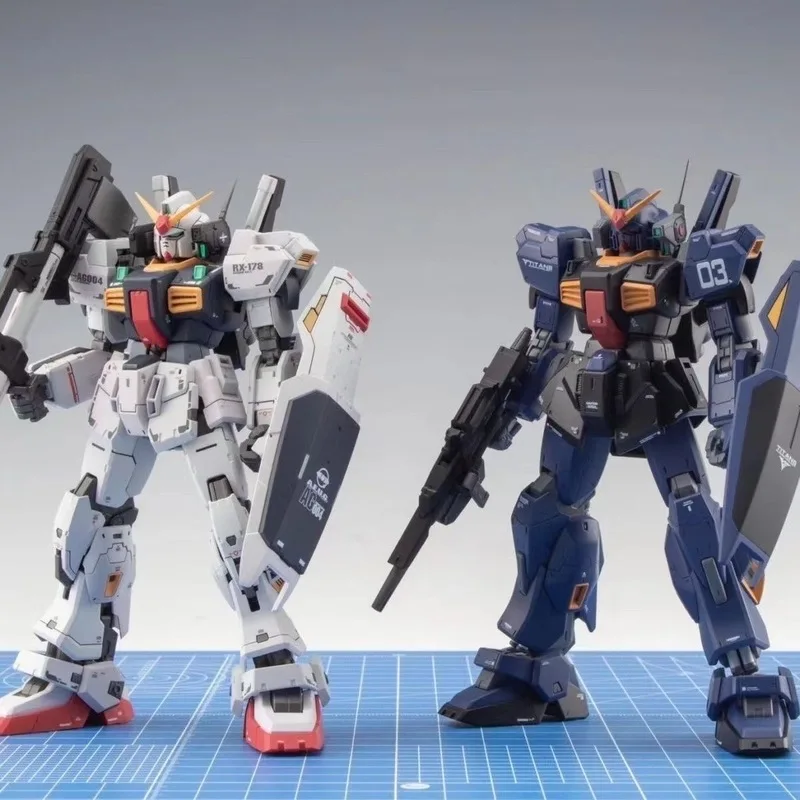 Mk2 신생아 듀얼 컬러 구성표 Hg 1/144 유니콘 Mech 장난감 조립 모델 액션 피규어 데스크탑 장식 Collectible BoyGift