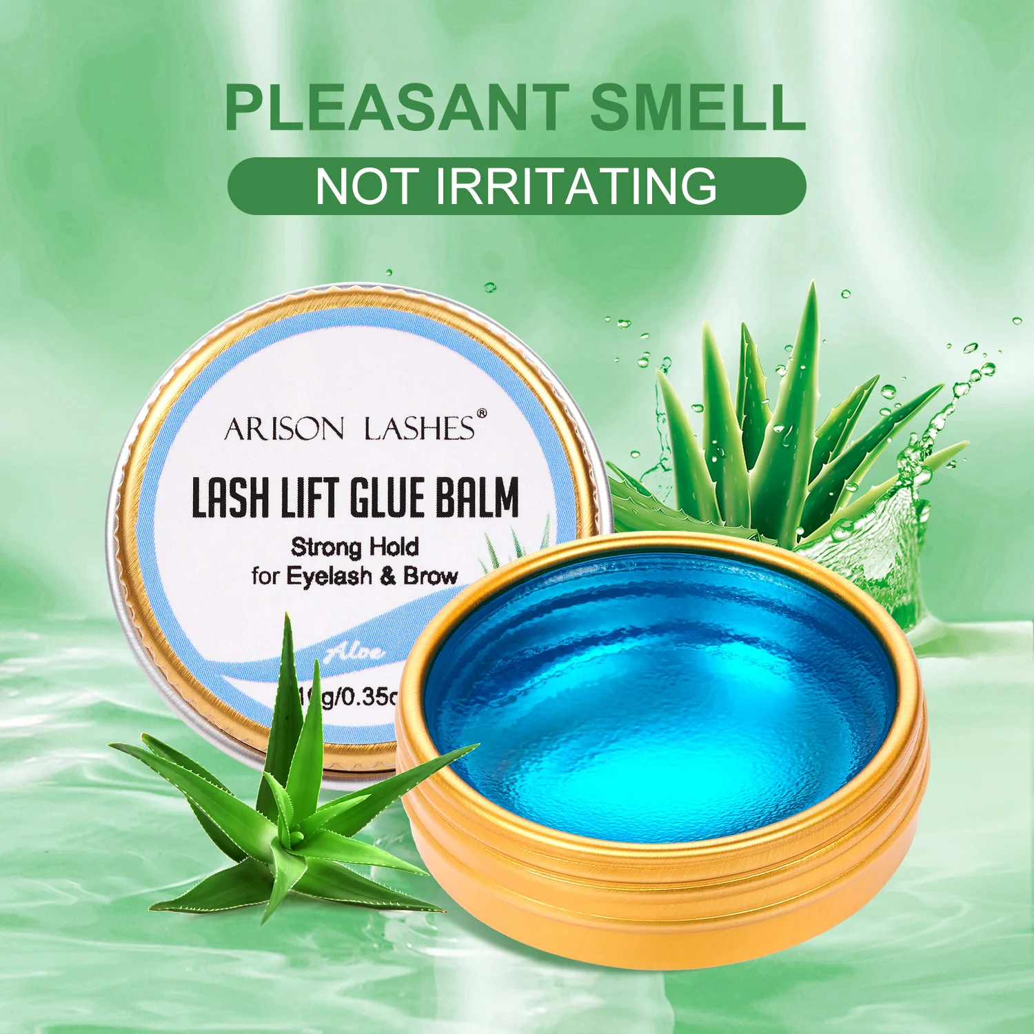 ARISON-Bálsamo de pegamento para extensión de pestañas, 6 sabores, secado rápido, seguro, pegamento suave, suministros de extensión