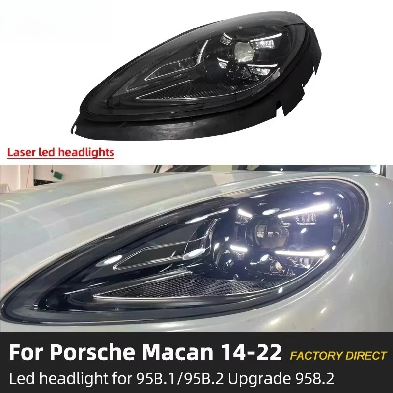 1 Set Plug and Play 2014 2017 2019 2020 2016 95B Light Upgrade to 2023 matrix Style  Led Headlights for  Macan 95B