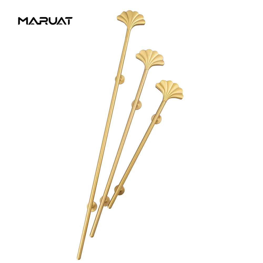 Handles Drawer Cabinet Furniture Kitchen Handles for Cabinet Knob Door Drawer Furniture Kitchen Brushed Brass Hardware