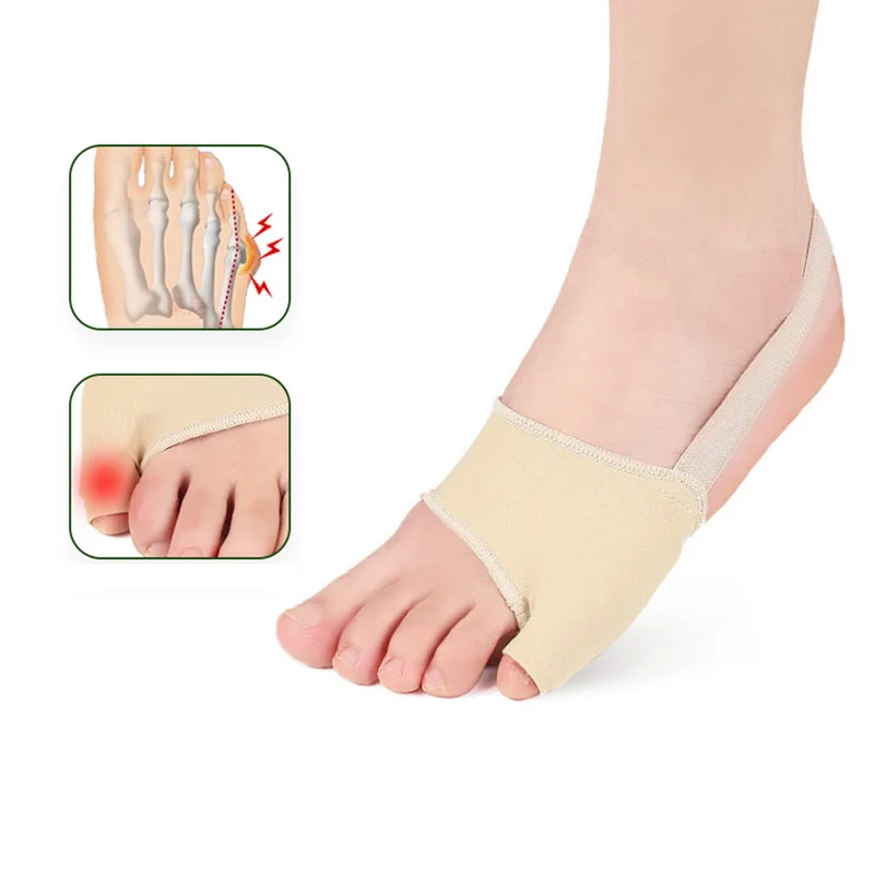 2Pcs=1Pair Soft Bunion Corrector Little Toe Orthopedic Splint Hallux Valgus Overlapping Straightener Foot Care Pedicure Tool