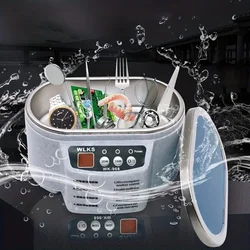 Ultrasonic Cleaner Sonicator Bath Degas for Watches Contact Lens Glasses Denture Teeth Electric Makeup Razor Jewelry 30/50W