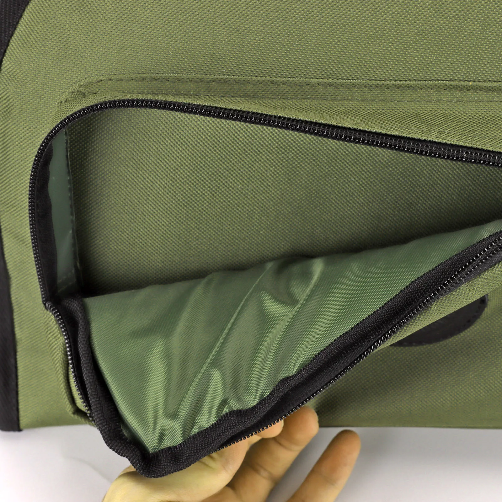 Tourbon 112 cm Nylon-Gewehrtasche, Schutztasche für Gewehre, weich gepolstert, mit Schultergurt, grün, Jagdzubehör – Detail 15
