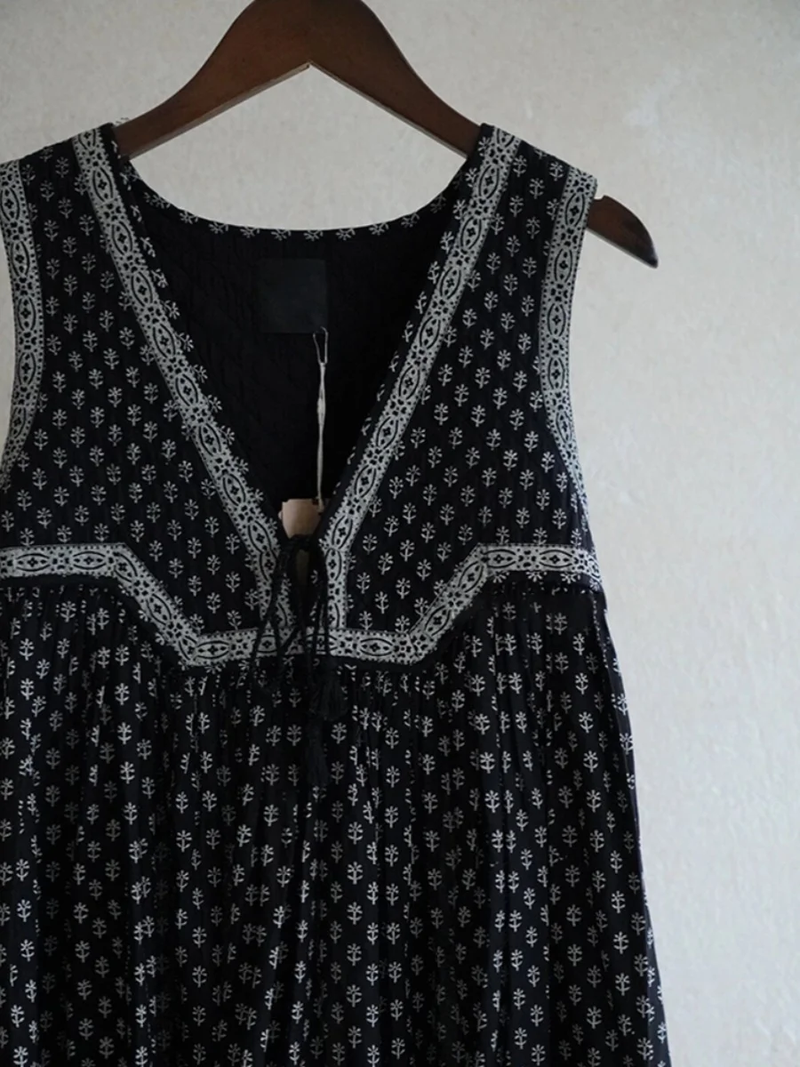 retro-floral-lace-trim-vest-dr-women's-v-ne-gown-ele-sle-summer-faion-sun-protection-clothing-straight-cut-fit