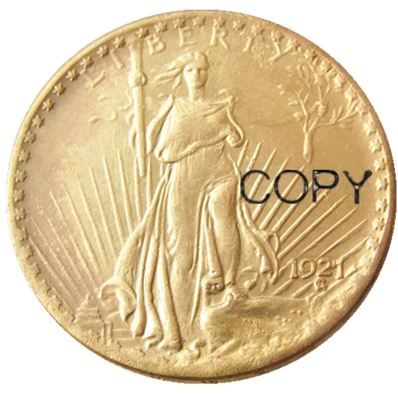 USA 1921 20 Dollars Saint-Gaudens - Double Eagle, With motto Gold Plated Copy Coin