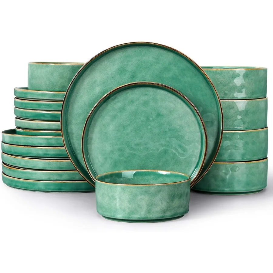 

Наборы столовой посуды на 6 18-х предметных тарелок и мисок Набор посуды Керамическая посуда Посуда для кухни Столовая Микроволновая печь и посудомоечная посуда