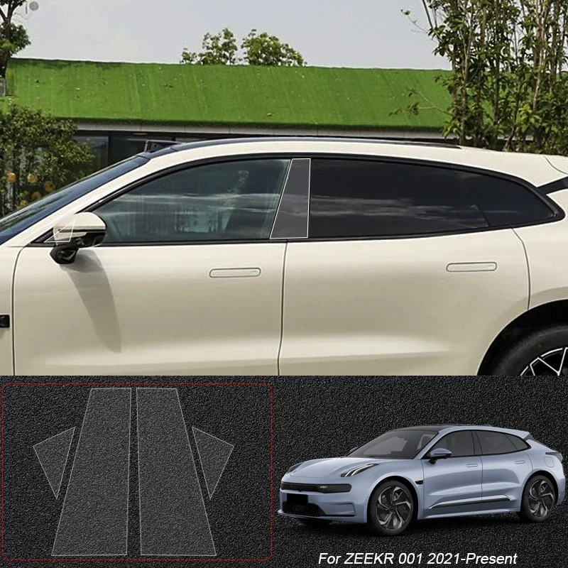 

For ZEEKR X 007 GT 7X 009 9X 001 2021-2026 B Pillars TPU Car Protective Film Auto Window Body Paint Sticker Accessories