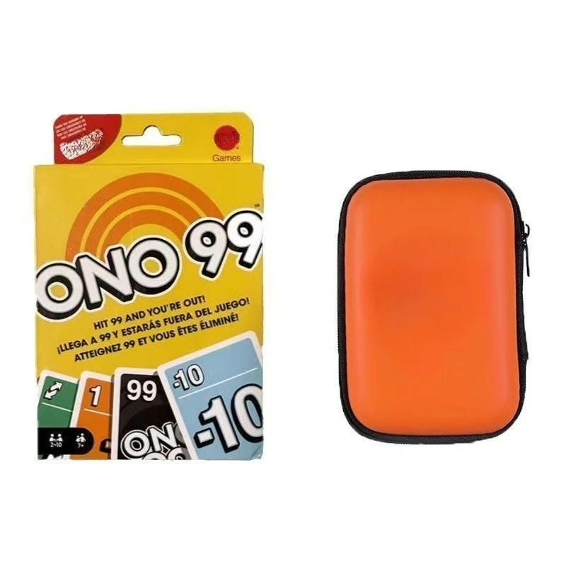 Ono99 cartões combinando caso de viagem com zíper transportar jogo de tabuleiro pacote de armazenamento de pôquer para crianças diversão entreteniment