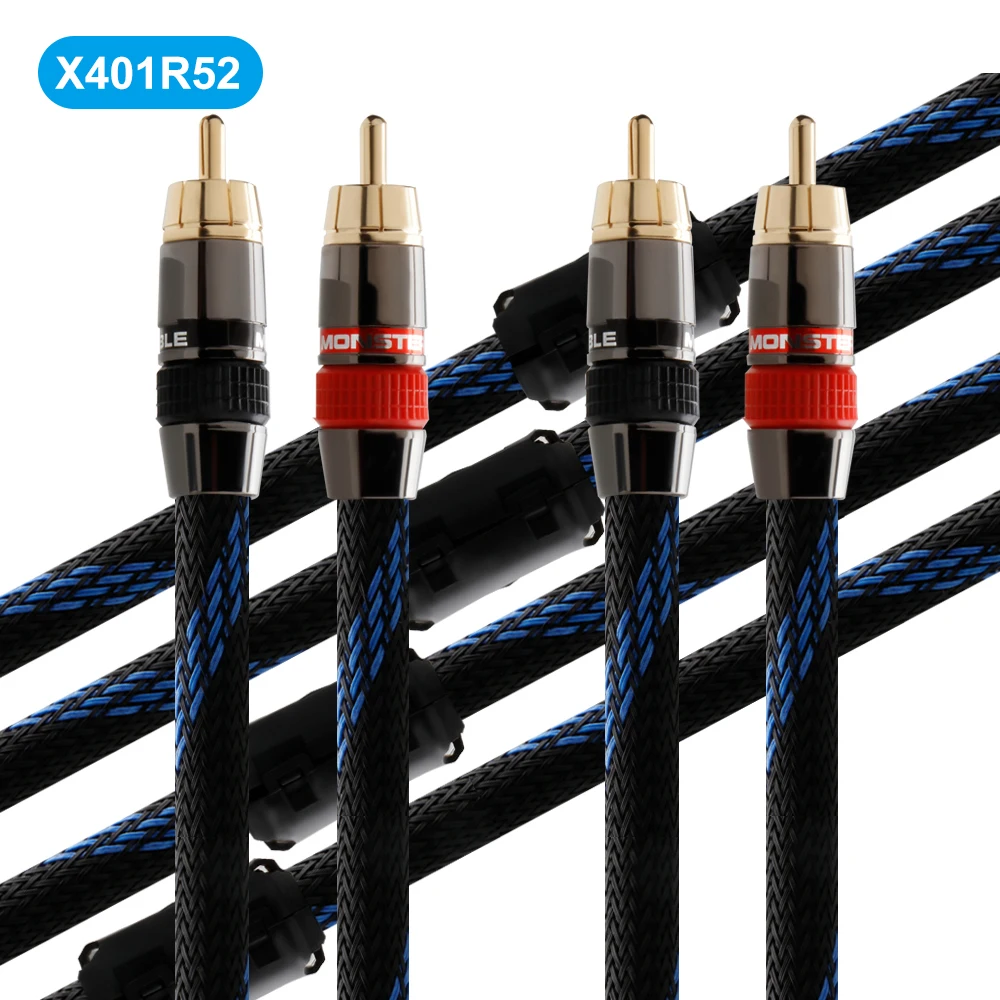 Preffair Subwoofer Cable RCA to RCA Multiple Shield with Ultra-high Purity Copper for HiFi Systems 3.2ft/1M