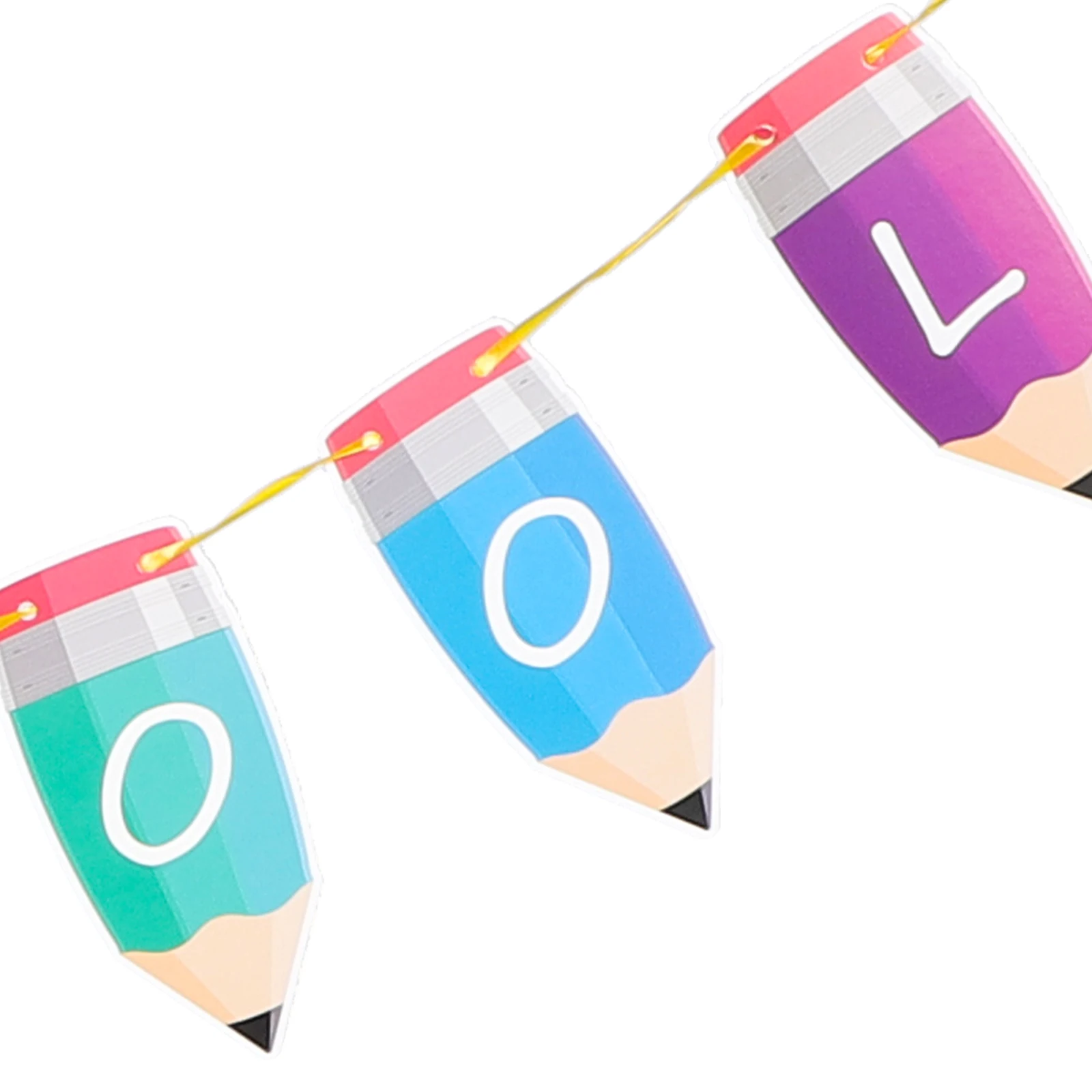 

School Start Banner Decoration First Day of Flags Back to Hanging Sign The Decorations