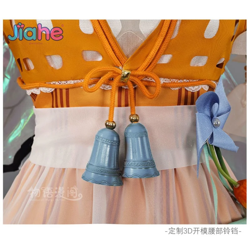 Identity V Emma Woods Gardener คอสเพลย์เครื่องแต่งกายฤดูร้อนชุดชายหาดหมวกปีกแว่นตาวิกผม prop ชุดฮาโลวีนผู้หญิงหวานชุด