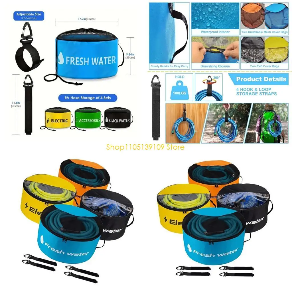 

P5ED 4x Large Marine Grade Wastewater Pipe Bags Having View Panel