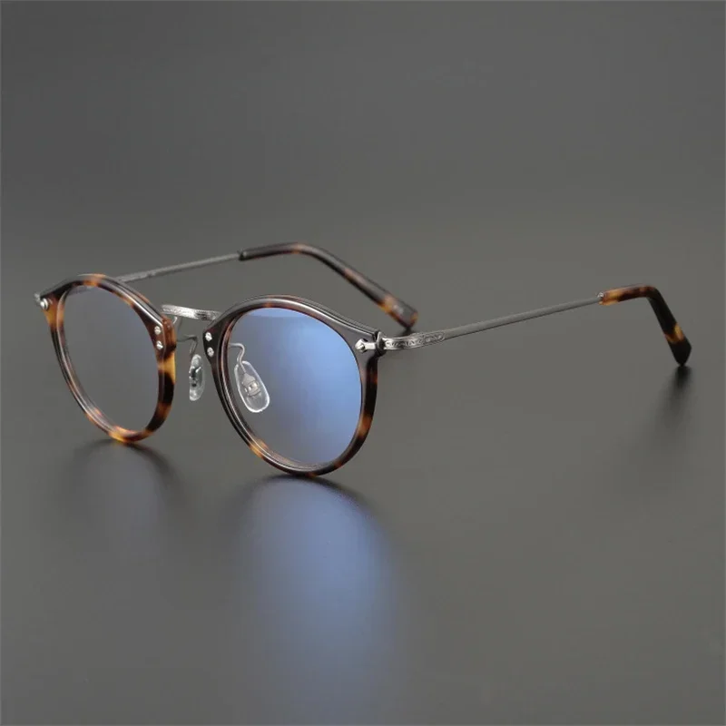 

Japan Handmade Titanium Prescription Glass Women Myopia Eyeglass Frame for men GMS805 Retro Vintage Designer Brand Glasses Frame