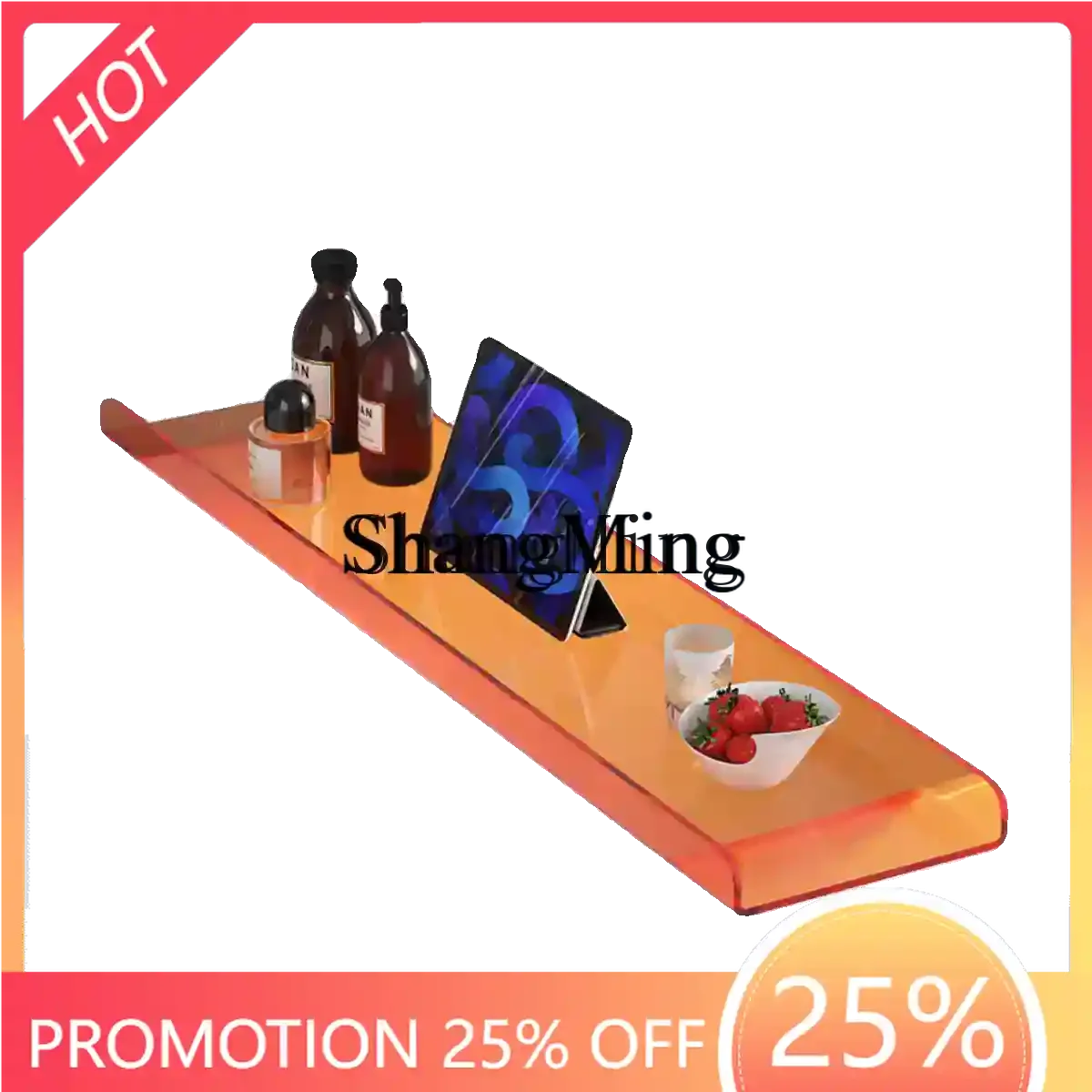 

ZYY household bathroom, bathtub, acrylic , mobile phone storage shelf, transparent bracket.