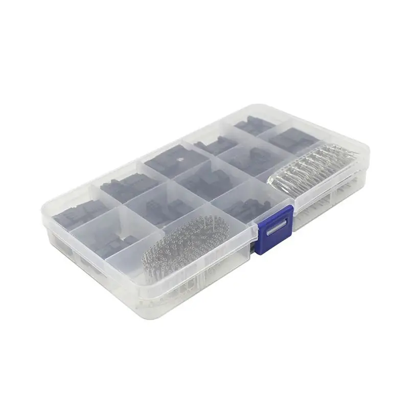 AA408~620PCS 2.54MM Duplex Patch Cable Interface Connectors Wire Pin Header Housing Kit