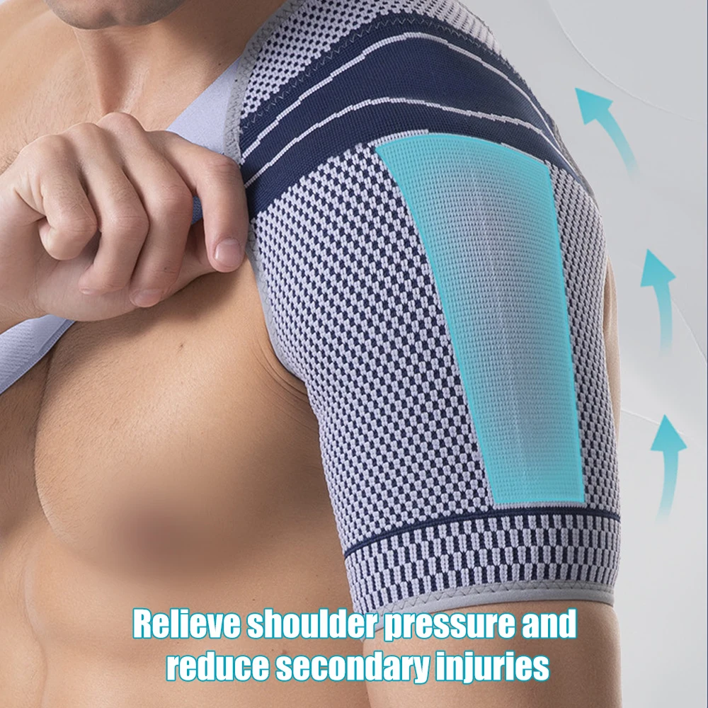 Shoulder Brace Men Women,Left Right Shoulder Support Stabilizer Compression Sleeve with Adjustable Strap for Rotator Cuff Relief