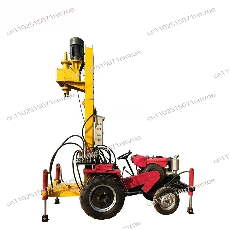 Deep Crawler Water Well Rotary Drilling Rig with Gearbox Pump Motor Bearing Components Included