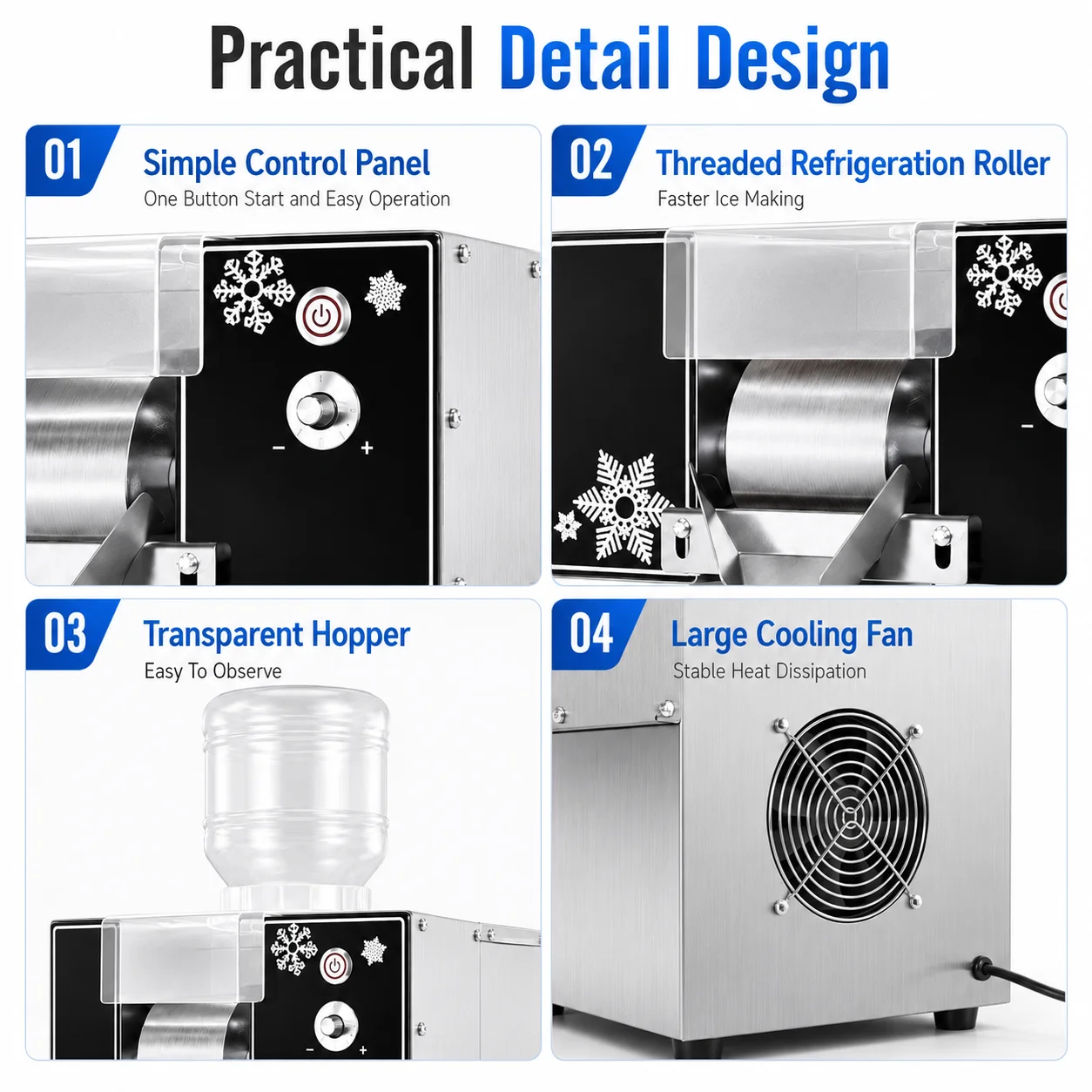 Snow Ice Cream Machine Snow Ice Shaver Machine Europen Snow Flake Ice Machine Korea Bingsu Machine Snowflake Ice Shaving Device