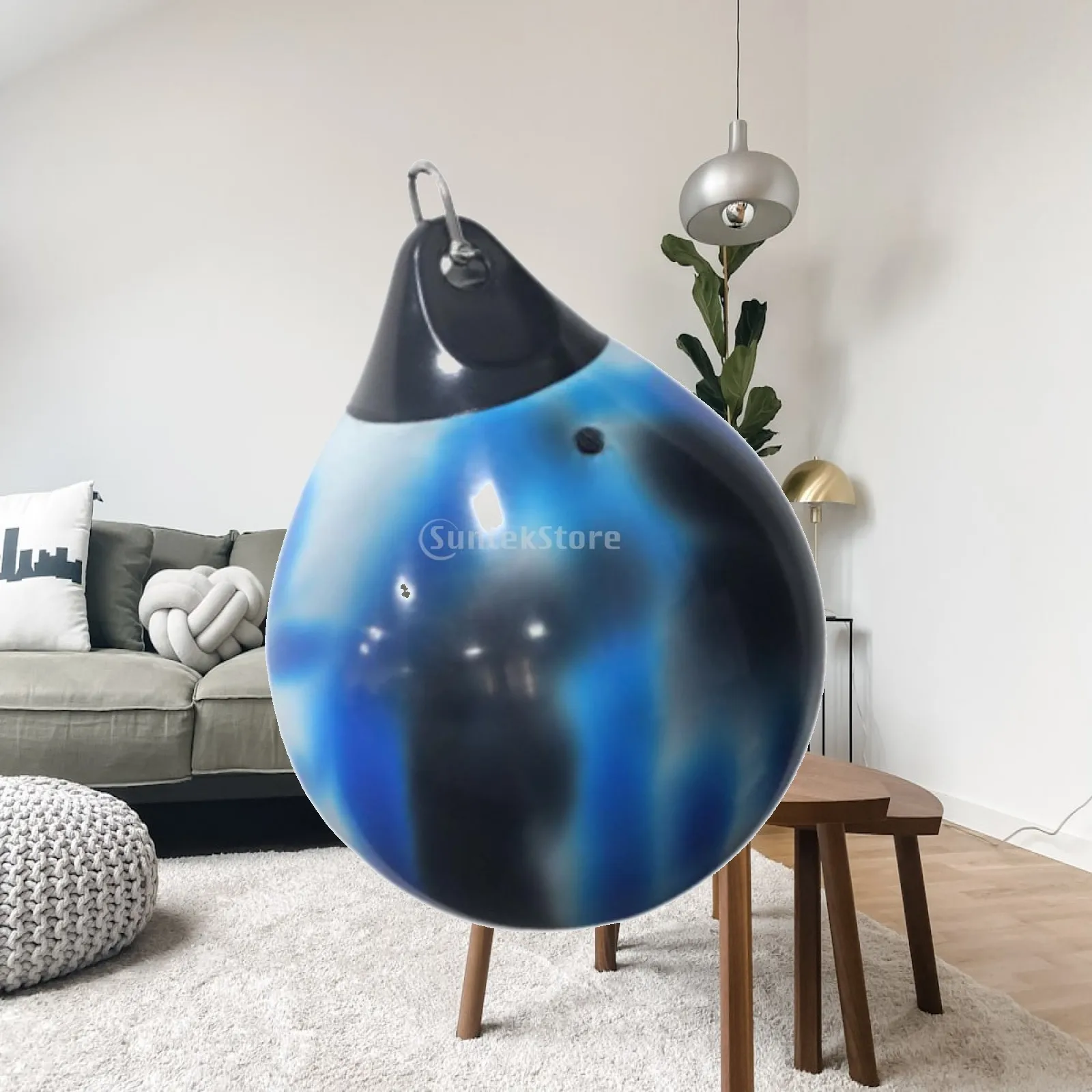 Water Drop Shape Punching Bag PVC Material for Boxing Speed Training Reaction Agility Hand Eye Coordination Home Gym