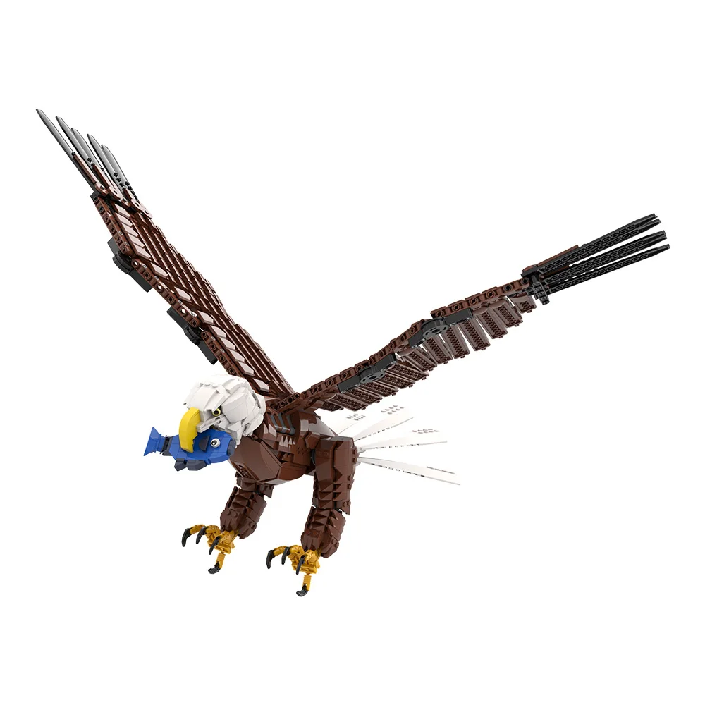 

MOC Bald eagle Building Blocks Model US National Treasure Bald eagle Creative Animal Bricks Assembly Toys Kids Birthday Gifts