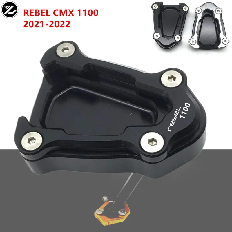 

CMX1100 Kickstand For HONDA REBEL CM1100 CMX 1100 2021-2022 Motorcycle Foot Side Stand Extension Pad Support Enlarge Plate