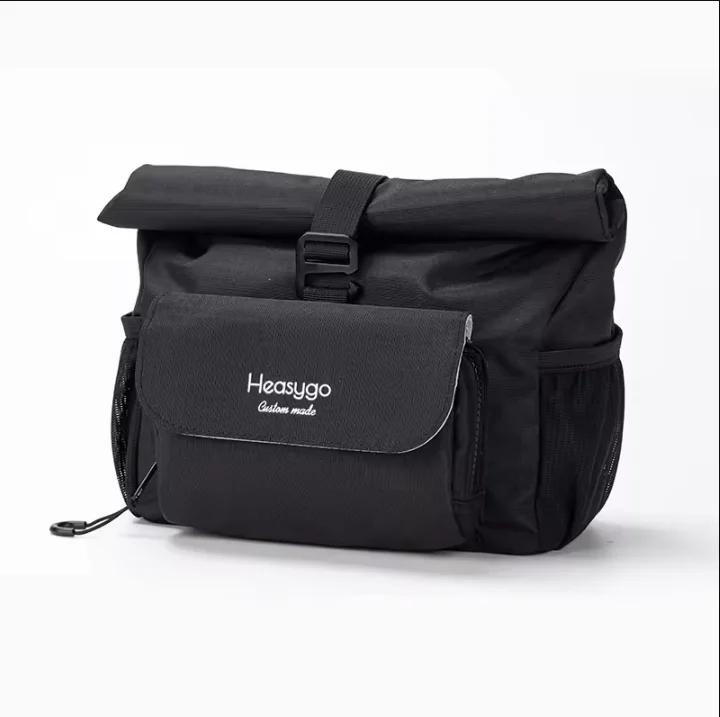 Fahrrad-Lenkertasche, 5 l-7 l, Fahrradtasche mit Schweinenase, passend für Brompton Dahon Faltrad, multifunktionale wasserdichte Tasche – Detail 10