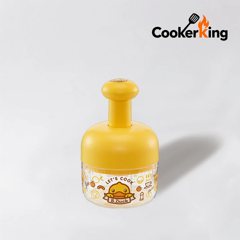 

COOKER KING 220ML For D.Duck Garlic Slicer 30Cr13 Stainless Steel+PP Manually Press To Cut Food Mini Mincer Kitchen Cutting Tool