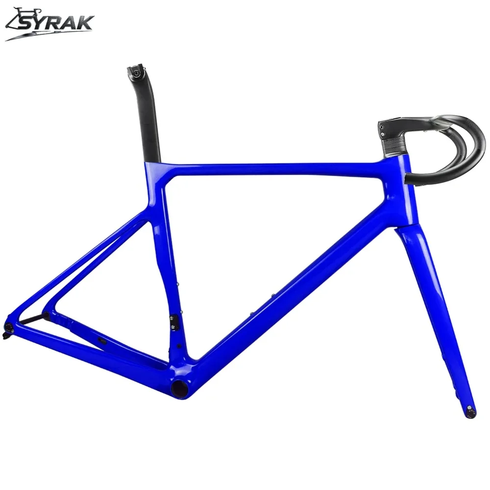 SYRAK T1100 Lightweight Carbon Road Bike Frame T47 W/UDH Hanger Thru Axle 142*12mm Max Tire 700*38C Disc Brake Bicycle Frame view 2