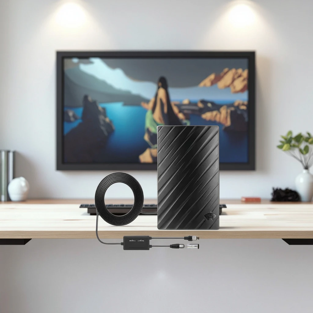 Ultra HD Uhf Vhf Potente amplificatore per antenna TV Segnale forte per interni Segnale TV completo HD Iptv Dvb t2 Antenna digitale portatile