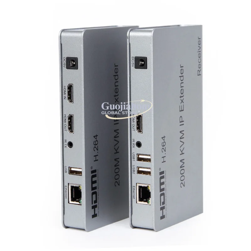 200M KVM IP Extenser high definition 1080P multi-receiver USB   Extender