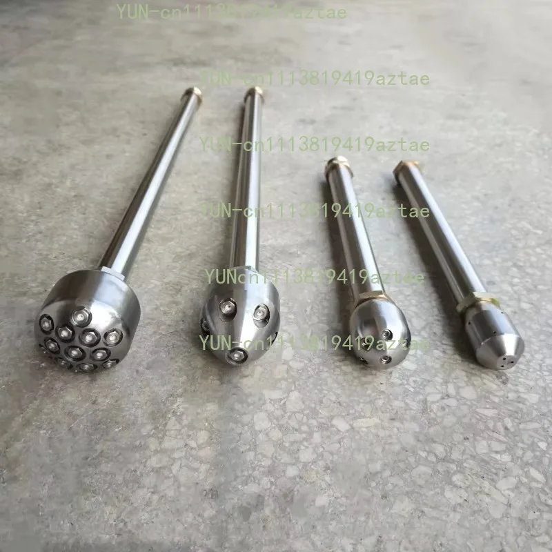 Stainless Steel Cleaning Nozzle, Ceramic Core Spray Tip For Pipeline Dredging