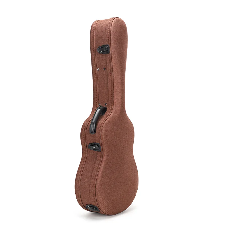 

Hot Selling Stylish Canvas Wooden Hard 39/41 Inch Guitar Case for Acoustic Guitar