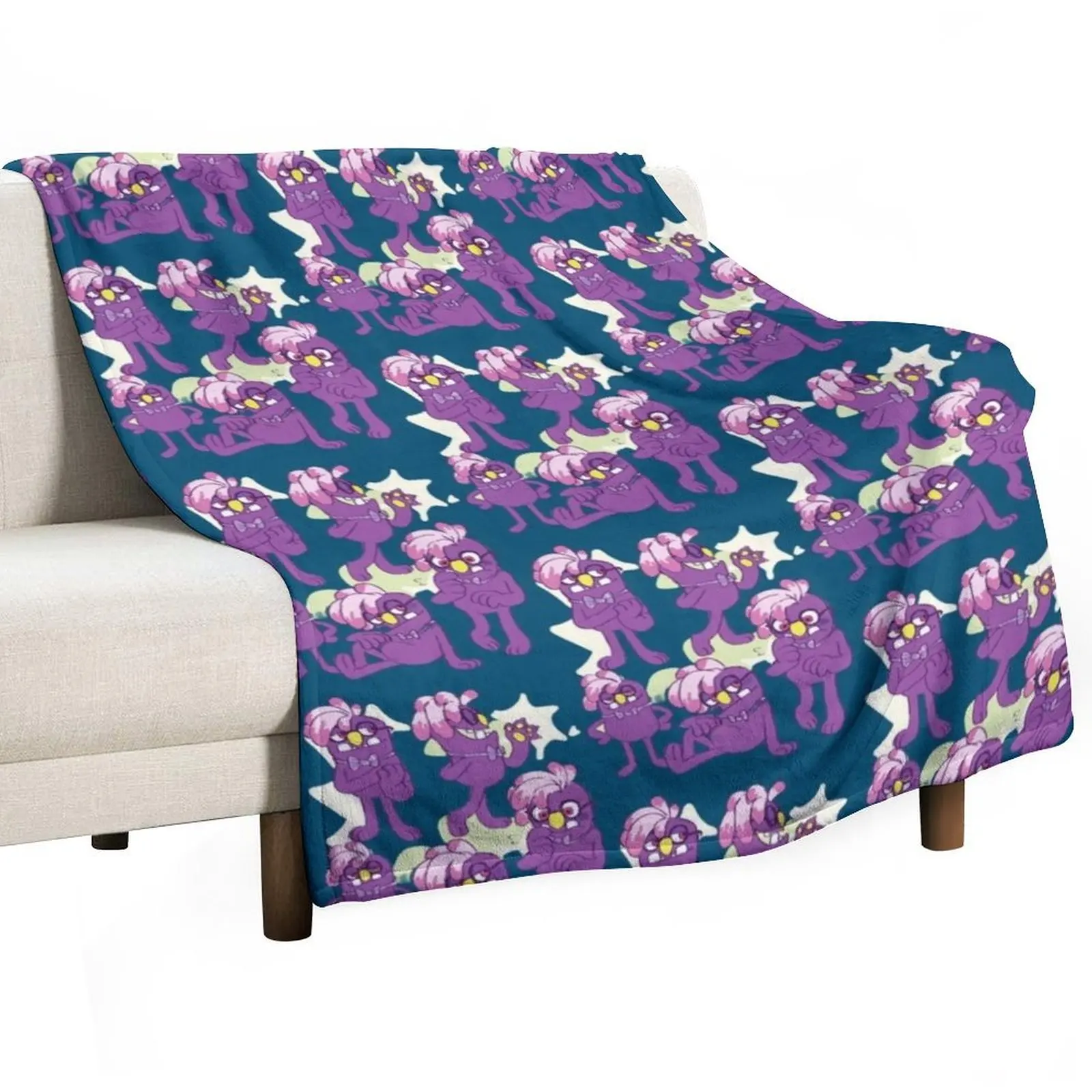 

Floofty - Bugsnax Throw Blanket Sofas Travel warm for winter Bed Blankets