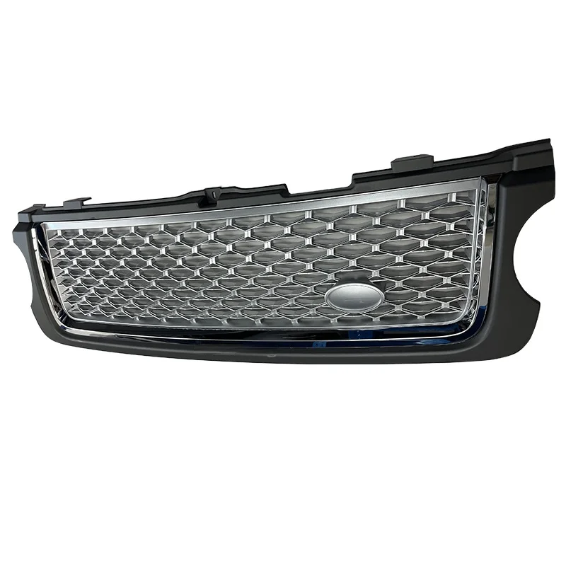 Racing Grills For 2010 Range Rover Executive L322 5.0 Supercharged Front Bumper Grille Grill Gray Edges - view 4