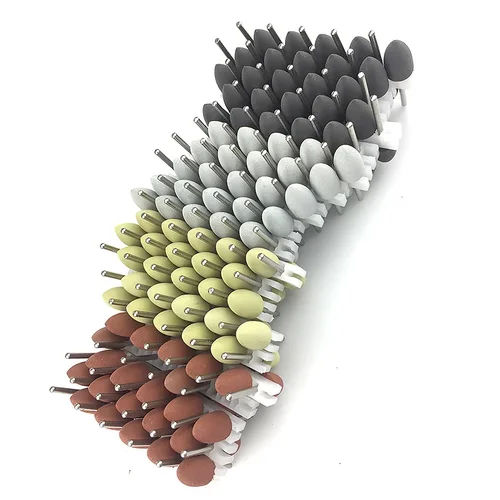 50 unids/bolsa Kit de accesorios para pulidor Dental 2,35mm pulidores de goma de silicona fresas blanqueamiento Dental suministros dentales 12 tipos opcionales