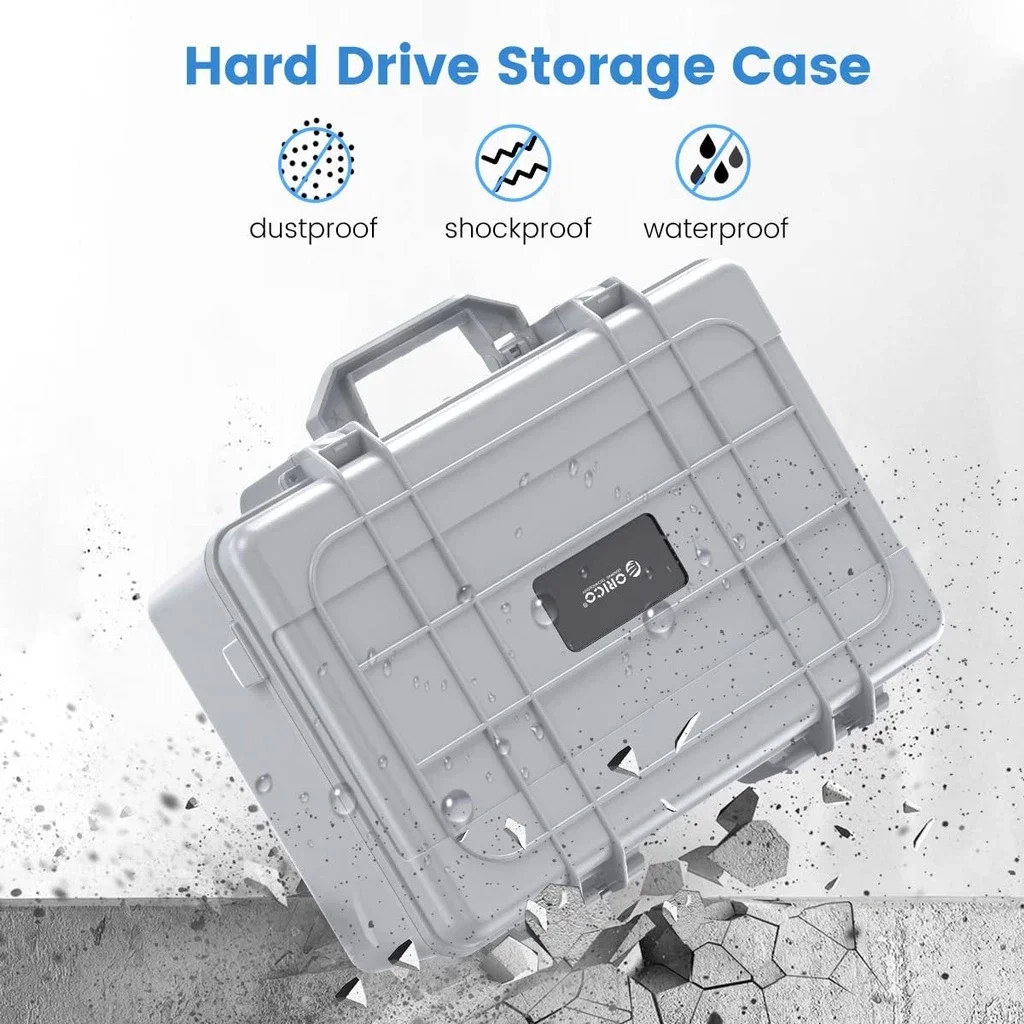ORICO HDD Protection Storage Case 20 Bay 2.5 3.5 Inch Hard Drive Storage Box Portable Multi Bay For Outdoor Dustproof shockproof