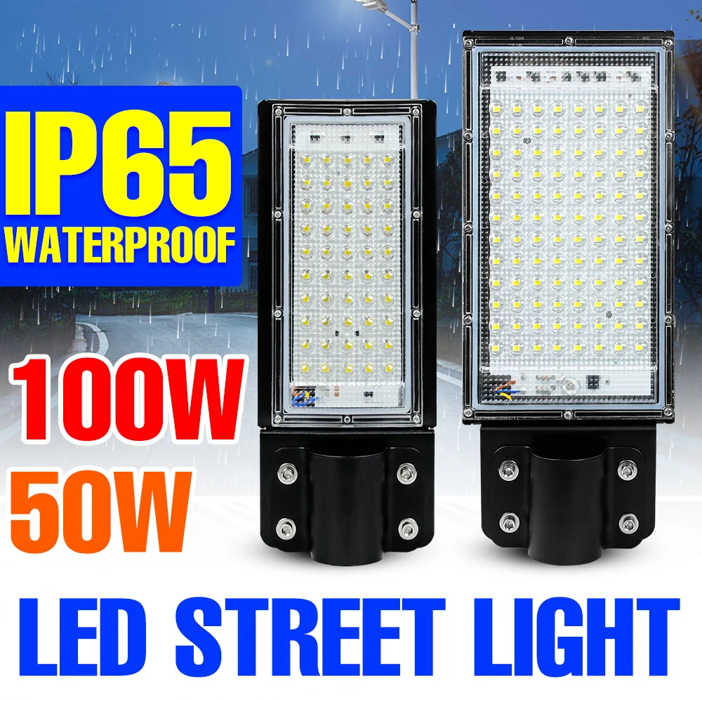 

LED Super Bright Floodlight IP65 Waterproof Street Lamps 220V Outdoor Exterior Wall Mount Lights Large Area Lighting 100W 50W
