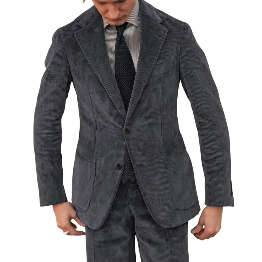 سروال قصير الرجال الدعاوى مجموعة موضة 2 قطعة السترة السراويل الأعمال العريس حفل زفاف حفلة موسيقية الذكور البدلات الرسمية الخريف الشتاء أفضل بائع #3