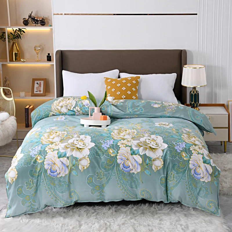 

Simple Style Duvet Cover For Bedroom, Bedding Bedclothes, Single, Double, Queen Size Without Pillowcase, Bed Sheets, 1Pc