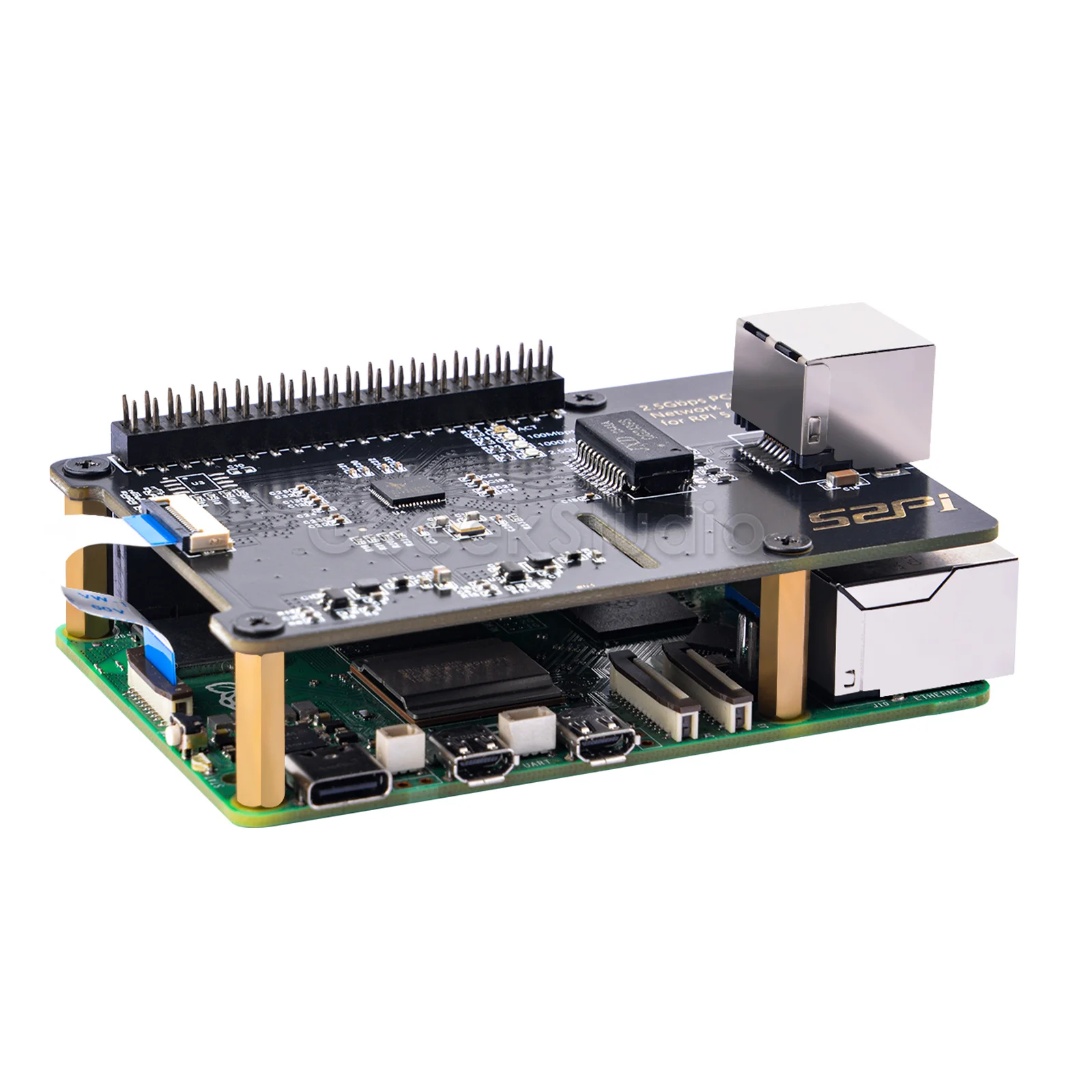 W03 2.5Gbps PCIe Network Adapter Expansion Board For Raspberry Pi 5