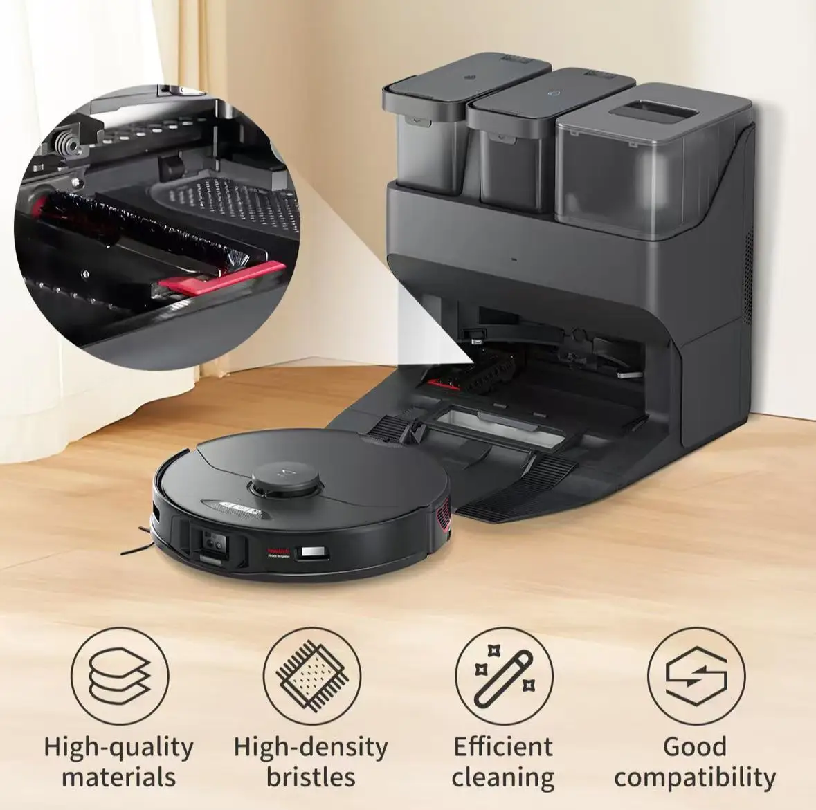 ملحقات فرشاة الأسطوانة Roborock S8 Maxv فائقة السرعة ذاتية التنظيف Saros 10 S7 Pro Ultra S8 plus S8+ S8 Pro Ultra S8 MaxV