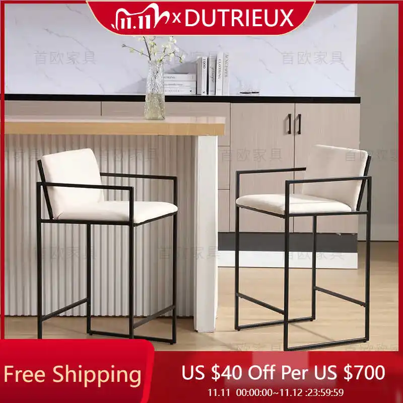

Island Nordic Bar Stools Minimalist Modern Backrest Ergonomic Bar Chairs Reception Relaxing Restaurante Muebles Trendy Furniture