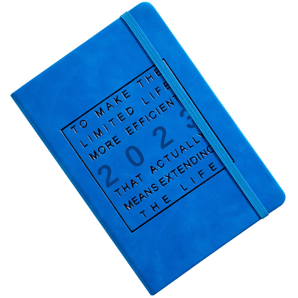 

Appointment Calendar Efficient Planner Daily Notepad Schedule Book Work Study Plan Pad PU Cover Stylish Design Academic Planner