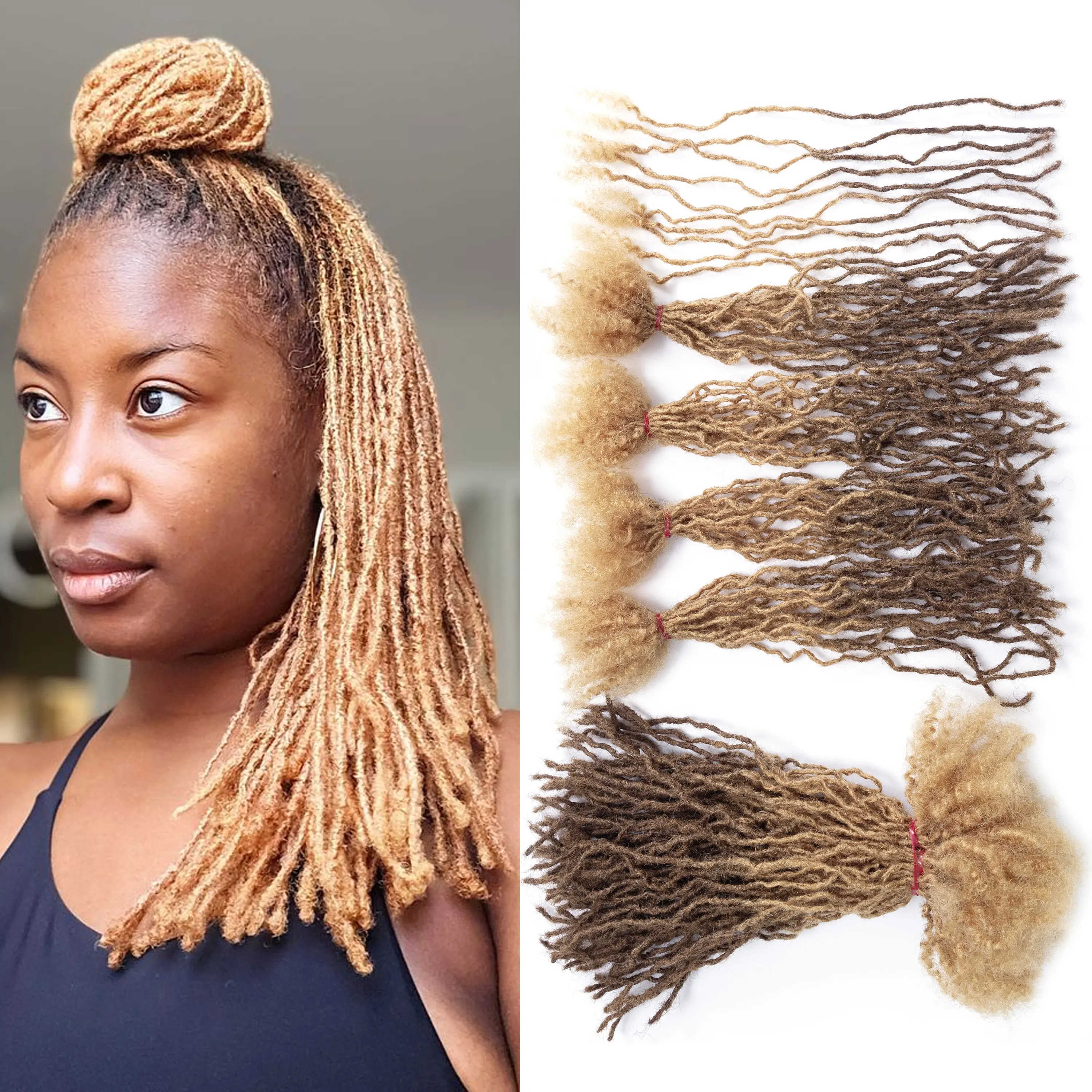 

Оптовая продажа 100% бразильских волос, 100 прядей в упаковке # Наращивание волос Remy Human Hair Micro Dreadlock Extensions Interlock Inter Locs для женщин, 27/30 шт.