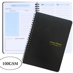 52-Week Weekly Planner Schedule Agenda Efficiency Notebook Daily Monthly Diary Journal for Students School Office Stationery