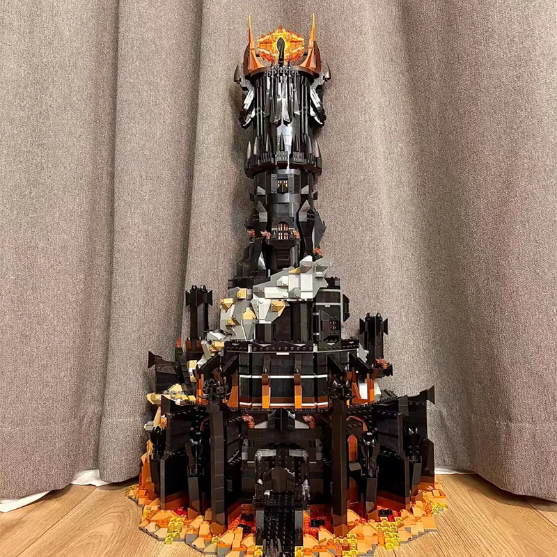 أحدث 5478 قطعة من مكعبات بناء نموذج Black Tower Dark التي يمكن تجميعها عبارة عن مجموعات الطوب الشهيرة والألعاب MOC الإبداعية