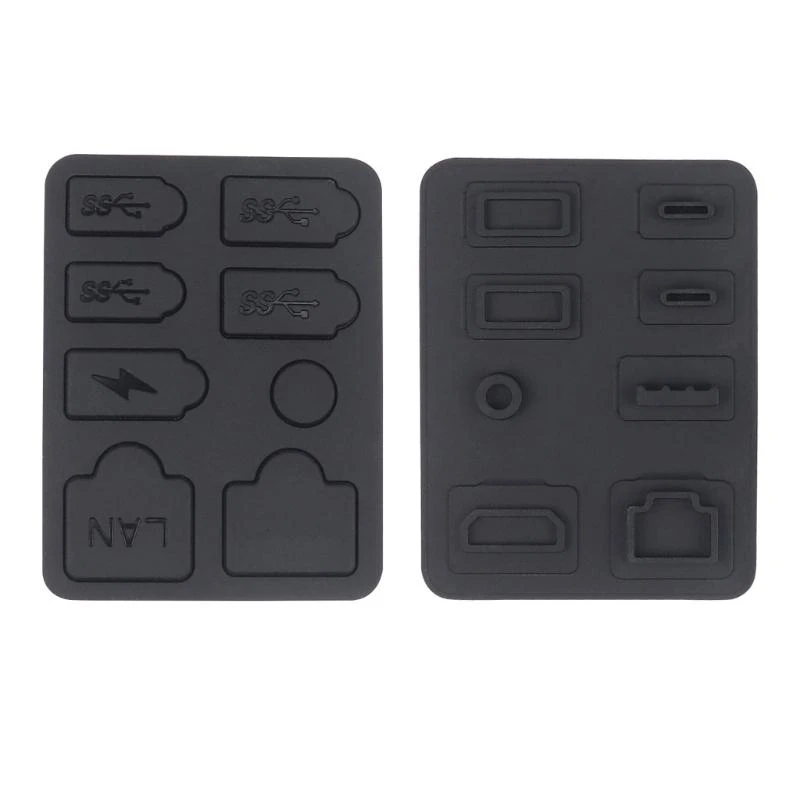Dust Protector for PS 5 LAN Type-C USB Dock Plug Gaming Accessories Black