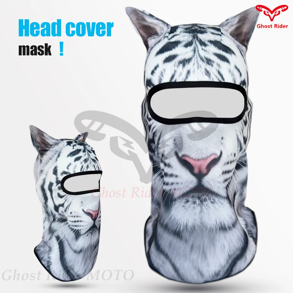 Motorcycle riding mask sunscreen windscreen cartoon animal mask riding hood