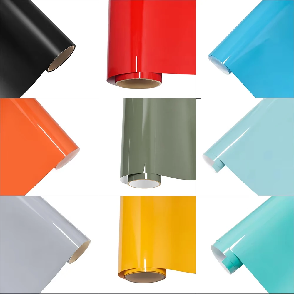 

Glossy Car Wrap Vinyl Film – Removable Color Change Wrap Sticker for Cars, Motorcycles, Partial or Full Body Auto Styling