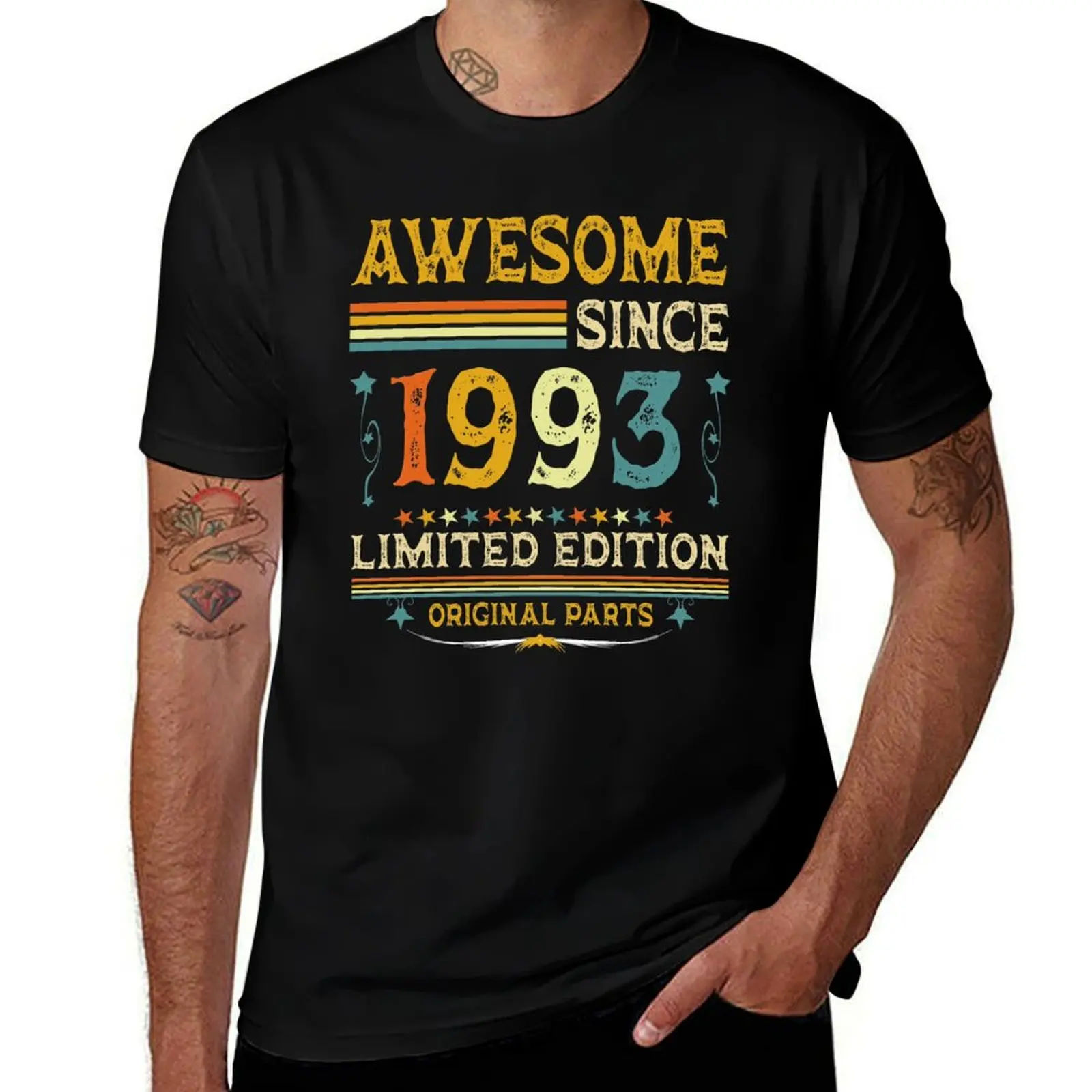 

Awesome Since 1993 Born In 1993 Birthday Gift Ideas T-Shirt printed t shirts for man man t shirt luxury T-shirt